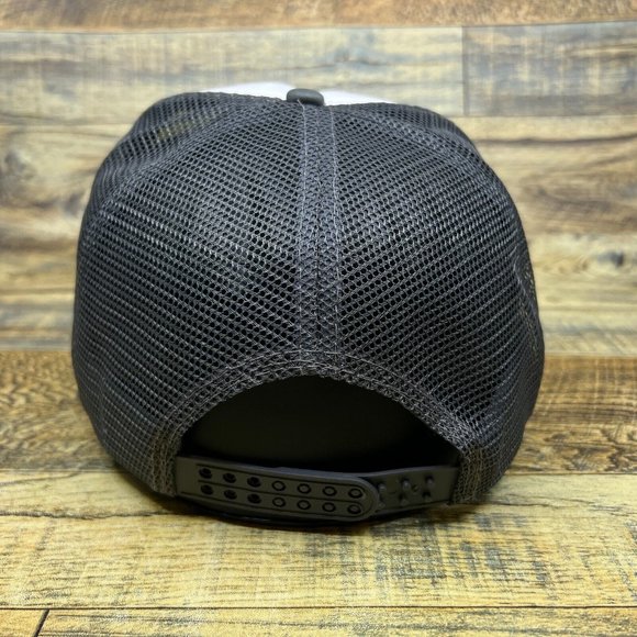 New York Yankees Bronx Bombers Mens Trucker Hat Grey Snapback Baseball Cap - Picture 4 of 7